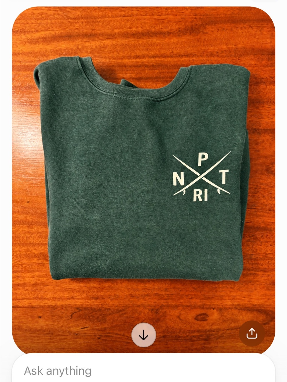 Newport RI Crewneck Sweatshirt Dark Green